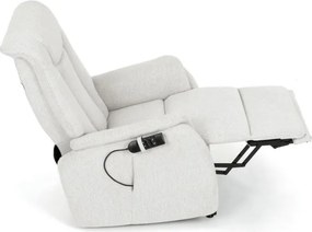 Polohovacie kreslo béžové, elektrické TV-L8963 CRM2
