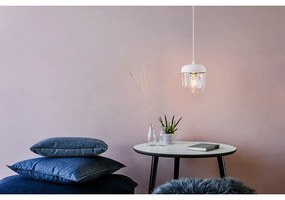 Biele tienidlo s objímkou zlatej farby UMAGE Acorn, ⌀ 14 cm