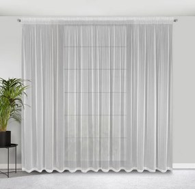 ZÁCLONA NOELIA NA PÁSKE 300X270 CM BIELA