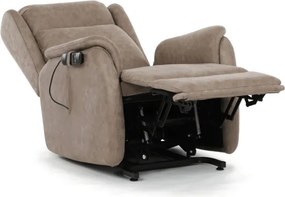 Polohovacie kreslo béžové, elektrické TV-L8902 LAN3