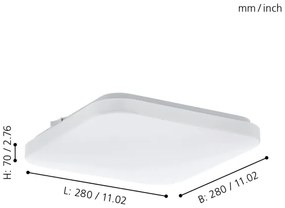 Eglo 97874 - LED Stropné svietidlo FRANIA LED/11,5W/230V