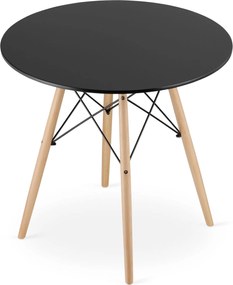 Čierny jedálenský stôl OSLO 80x80