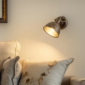 Brilagi - Nástenné bodové svietidlo TECHNO 1xE27/60W/230V bronzová/patina