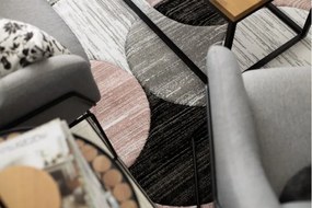 Kusový koberec ALTER Geo mušle ružový