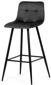 Autronic BONTEC Barová stolička, hnedá, látka, AUB-X7015 CAP2 Farba: Šedá