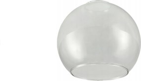 BERGE LED lustrové stropné svietidlo 4xE27 priehľadná sklenená guľa