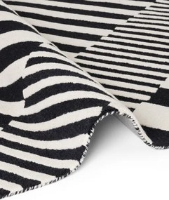 Koberec Elle Decoratio Stryve čierny / biely