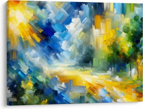 Obraz - Abstraktný slnečný deň (70x50 cm)