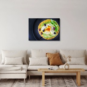 Sklenený obraz zdravej palacinky (70x50 cm)