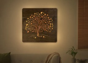 Podsvietený obraz strom Javor na batériu