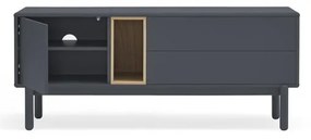 Tmavosivý TV stolík 140x56 cm Corvo - Teulat