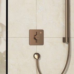 Hansgrohe DuoTurn Q, batéria pod omietku pre 1 spotrebič, kartáčovaný bronz, HAN-75614140
