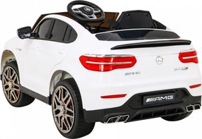 Ramiz Elektrické autíčko Mercedes Benz GLC63S SUV pre deti biele + diaľkové ovládanie + pohon 4x4