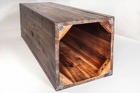 Dizajnový stĺp Columna 50cm vintage hnedá agát
