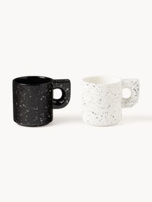 Ručne vyrobené porcelánové hrnčeky Aiko, 2 ks