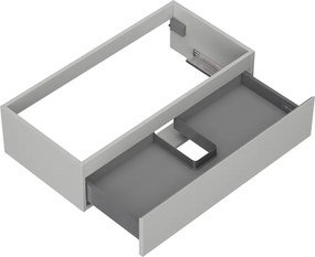 Mexen Orio, kúpeľňová skrinka 90 cm, 1 zásuvka, sivá matná, 91A10-09023-1-BF62