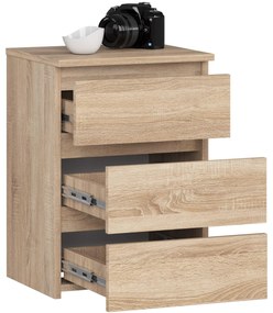 Komoda Cipriano (dub sonoma). Akcia -14%. Vlastná spoľahlivá doprava až k Vám domov. 1128602