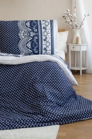 Bavlnené obliečky CANZONE BLUE, modré Rozmer obliečky: 2 ks 70 x 90 cm | 200 x 220 cm