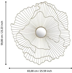 Eglo 425032 - Nástenné zrkadlo ESASHI 59x65 cm zlatá