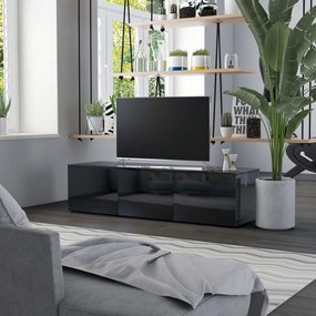 TV skrinka, lesklá čierna 120x34x30 cm, drevotrieska 801875