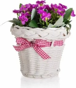 Umelá kvetina v košíku 13x14 cm%