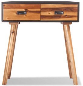 vidaXL Konzolový stolík, akáciový masív 70x30x75 cm
