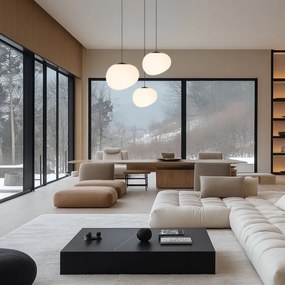 Luster na lanku STONES 1xE27/40W/230V pr. 20 cm