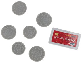 KIK Detský supermarket 47 dielov – hra na obchod s košíkom, terminálom a čítačkou