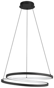 Čierne LED závesné svietidlo ø 55 cm RUOTALE – EGLO