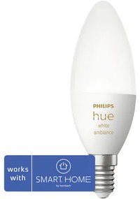 LED žiarovka Philips HUE 8719514356658 WHITE AMBIANCE E14 4W 320lm 2200-6500K stmievateľná - kompatibilná so SMART HOME by hornbach