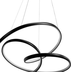 Toolight Toolight, LED stropné svietidlo 50cm, 32W + diaľkové ovládanie, G006-CP, čierna, OSW-09747