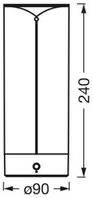 Ledvance - LED Stmievateľná stolná lampa DECOR FILAMENT LED/1,2W/5V