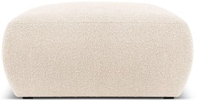 Béžový taburet z textílie bouclé Molino – Micadoni Home
