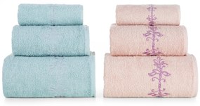 BAVLNENÝ UTERÁK KAMELIA SADA 2KS 30X50 CM, 2KS 50X90 CM, 2KS 70X140 CM VIACFAREBNÁ