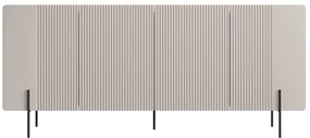 Komoda Malmi 200 cm - kašmírová / čierna