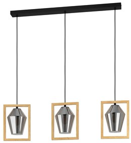 Eglo 99702 - Luster na lanku VIGLIONI 3xE27/40W/230V