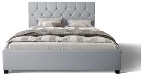 Čalúnená posteľ HILARY + matrace + rošt, 140x200, sioux grey