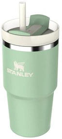 Šalviová zelená termoska so slamkou z nehrdzavejúcej ocele 600 ml Quencher H2.0 FlowState Tumbler Pistachio – Stanley
