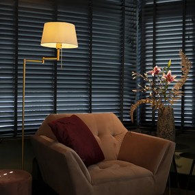 Inteligentná klasická stojaca lampa bronzová s bielou vrátane WiFi A60 - Ladas Fix