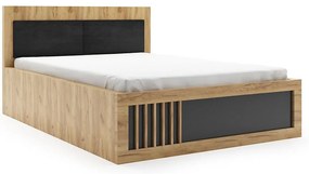 Posteľ Sorento 140x200 Craft Zlato/čierna