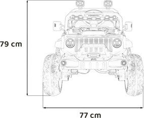 Elektrické autíčko OFF ROAD Speed biele