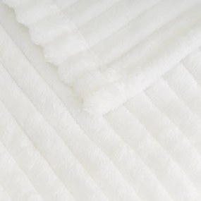Biela deka z mikroplyšu 130x160 cm Fur Velvet – Casa Selección