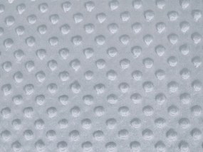 Biante Hrejivé posteľné obliečky Minky 3D bodky MKP-050 Striebornosivé Jednolôžko 140x200 a 70x90 cm