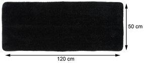 TENDANCE Predložka do kúpeľne Marlet, 50x120 cm, čierna