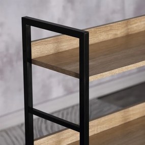 BONTEC Regál, mdf, hnedá, GD-314 OAK Farba: Prírodné