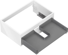 Mexen Box-A, závesná skrinka 70 cm, 1 zásuvka, biela lesklá, 91AX0-0700-235-1-00