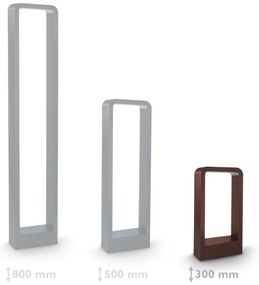 Brilagi - LED Vonkajšie svietidlo BARI LED/7W/230V 3000/4000/6000K hnedé IP54 30 cm