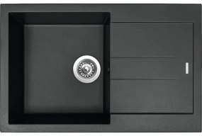 Granitový drez AMANDA 780 Pureblack 500 x 780 mm čierna TLAM78050026