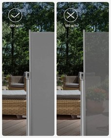 Bočná markíza Orrine II 180x350 cm šedá