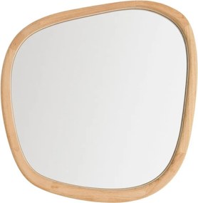 Nástenné zrkadlo s dreveným rámom 45,5x47 cm Alura – Kave Home